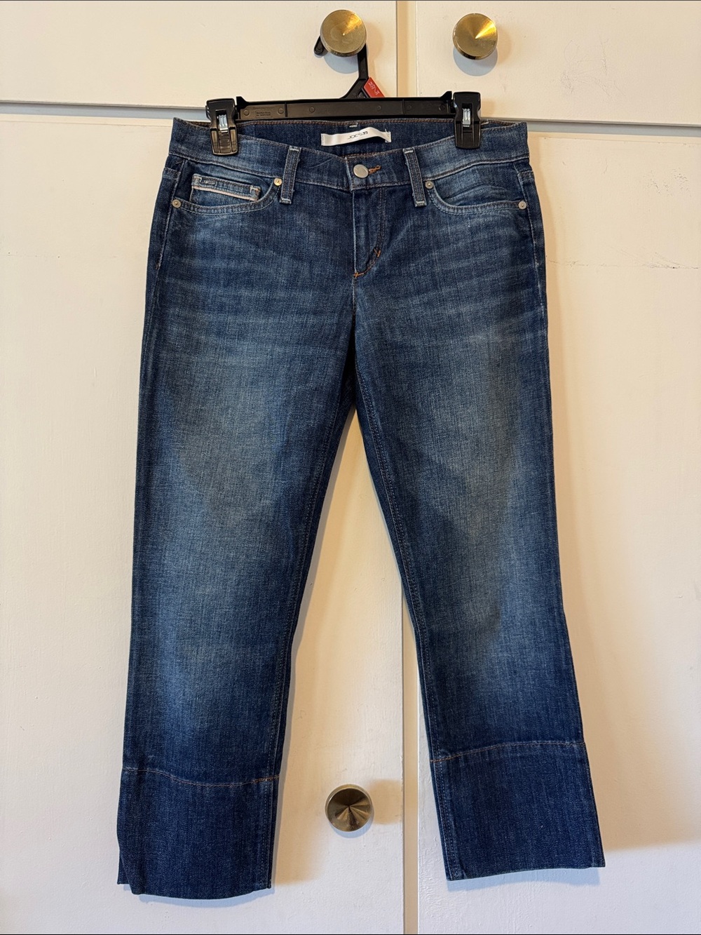 Joe's Jeans Dark Blue Cropped Straight Jeans
